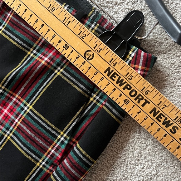 J. Crew Black Tartan Plaid Full-length Ruby Pants size 6 - Picture 7 of 8